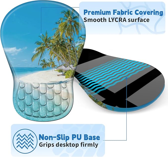 YIWEI Ergonomic Mouse Pad with Wrist Rest - Image 5