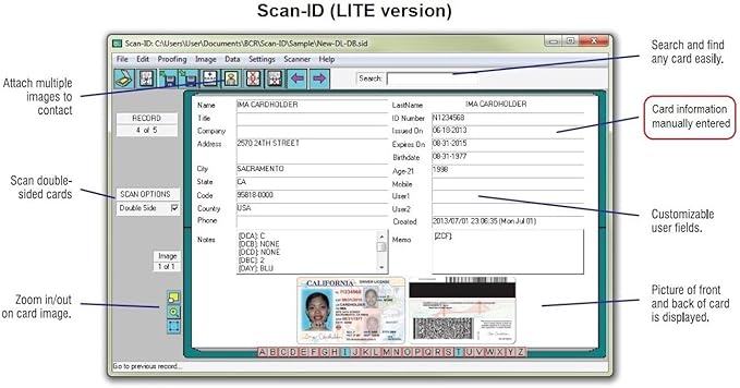 Duplex Medical Insurance Card and ID Card Scanner - Image 2