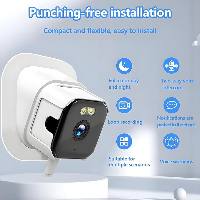 HURRISE 2K Window Camera, WiFi Indoor Cameras - Image 2