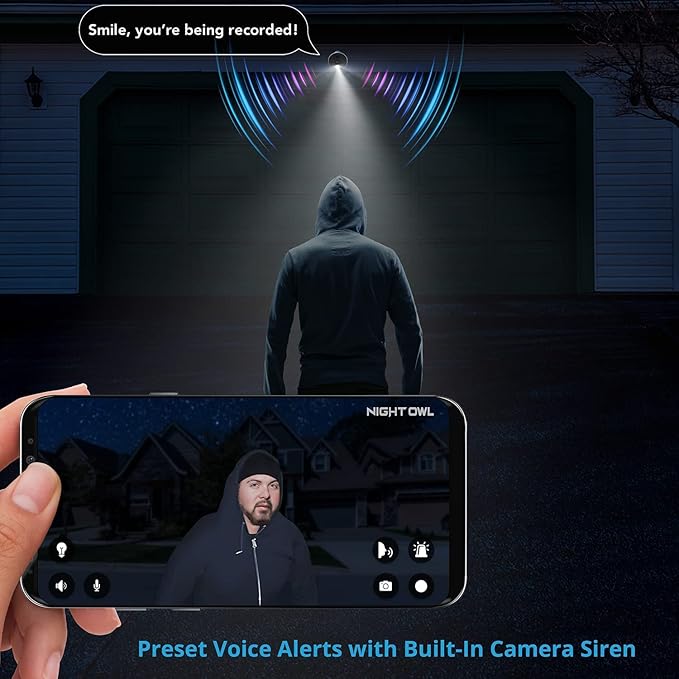Night Owl Sp, Llc 8 Channel Bluetooth Video Home Security Camera System - Image 5