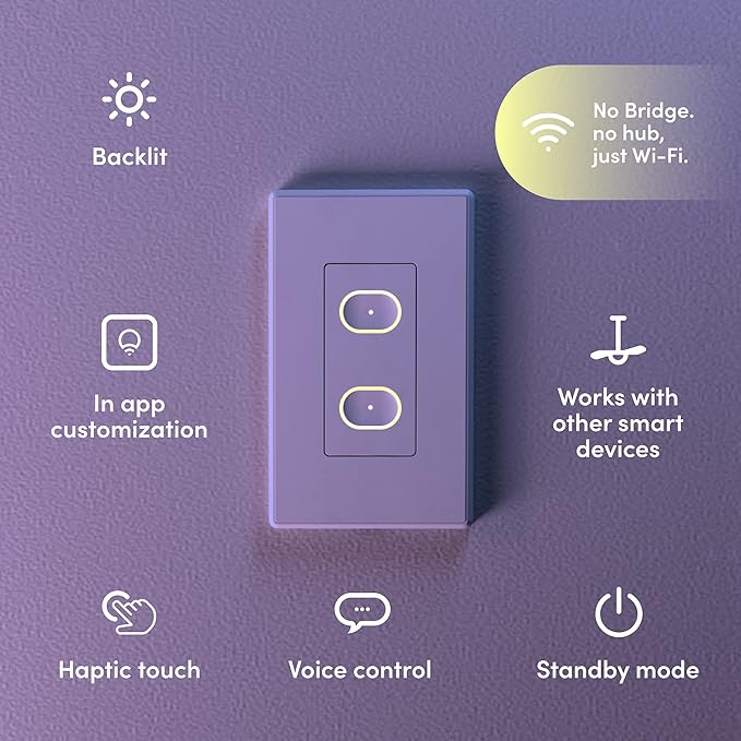 LIFX Starter Kit, Smart Color 800 Lumen Bulbs, Smart Switch Compatible - Image 3
