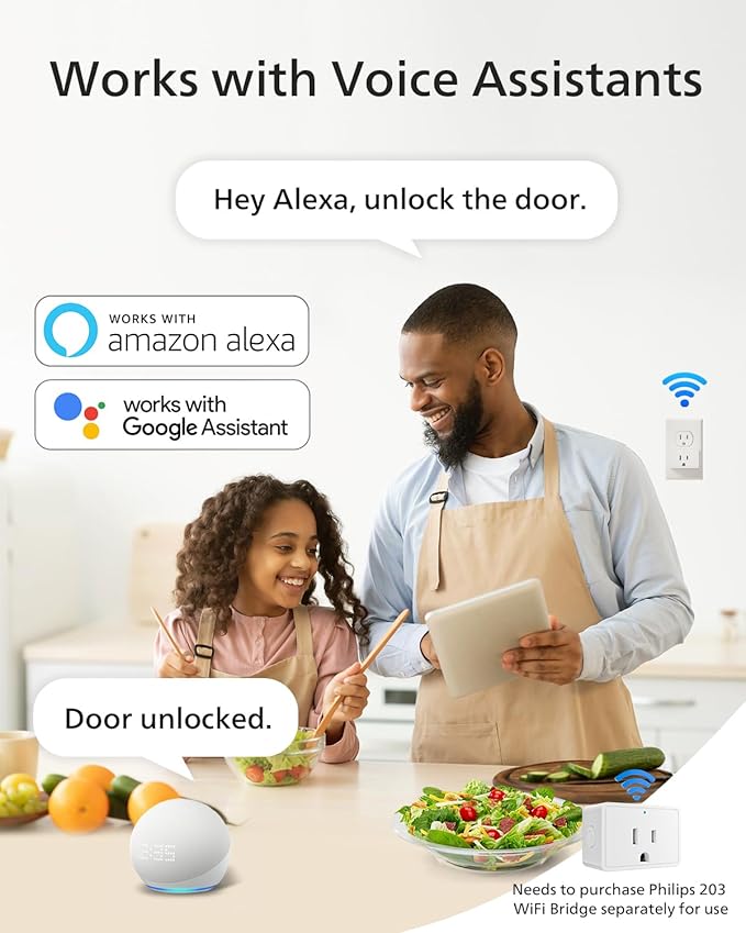 Philips Smart Lock with Handles, Smart Door Lock with 2 Level Handles, Keyless - Image 5