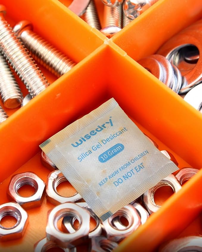 wisedry 10 Gram Silica Gel Desiccant Packets Reusable - Image 7