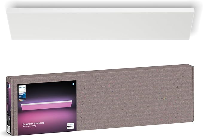 Philips Hue Datura Smart Ceiling Panel White & Color Light, Voice Control by PhilipsHue