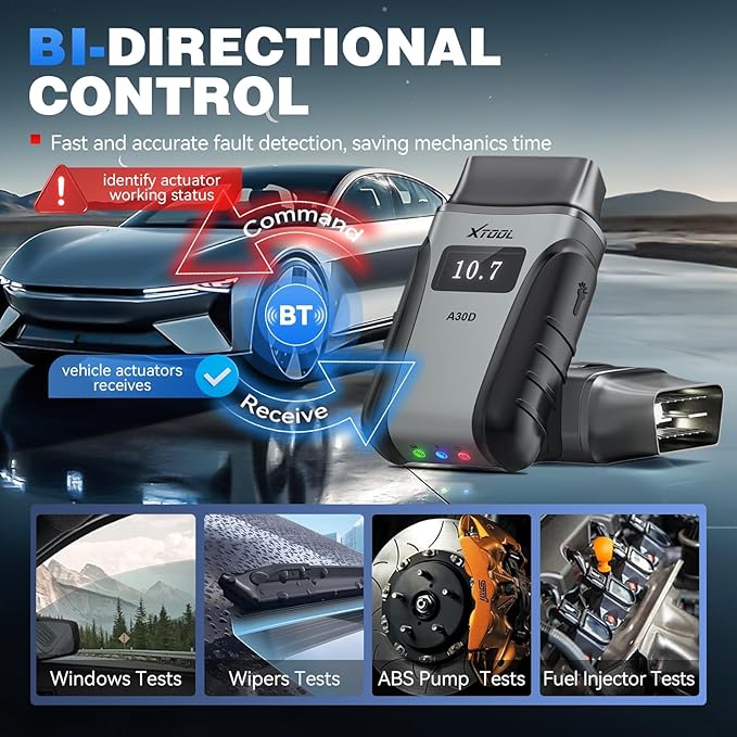 XTOOL Anyscan A30D OBD2 Scanner Diagnostic Tool Wireless, Bidirectional Scan - Image 5