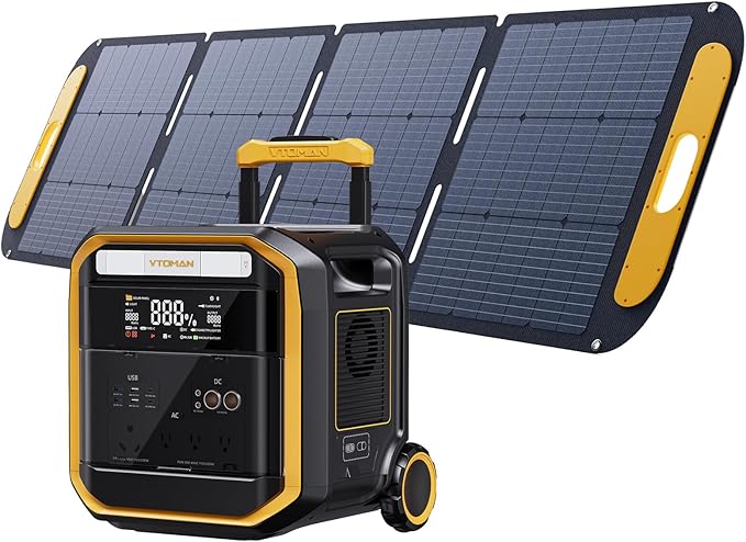 VTOMAN FlashSpeed Pro 3600 Portable Power Station, 3096Wh LFP Battery Solar by VTOMAN