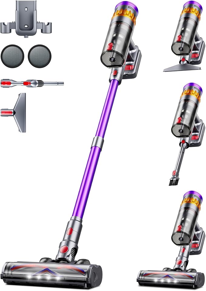 Cordless Vacuum Cleaner, 600W 50Kpa 70 Mins Cordless Stick Vacuum, by Unknown