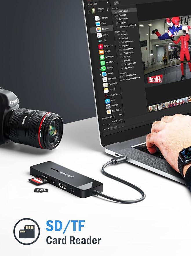 Lemorele 9-in-1 USB C Hub Multiport Adapter, USB C Dongle w/4K HDMI - Image 5