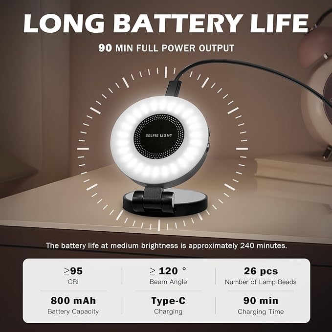 PrielPaek 3-in-1 Magnetic Beauty Selfie Light - Image 6