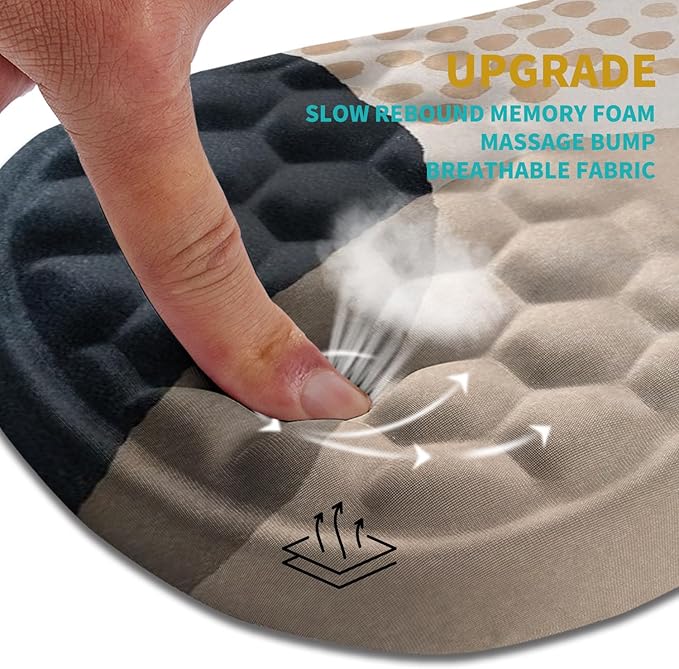 Hokafenle Ergonomic Mouse Pad Wrist Support, Wrist Rest Mousepad - Image 2
