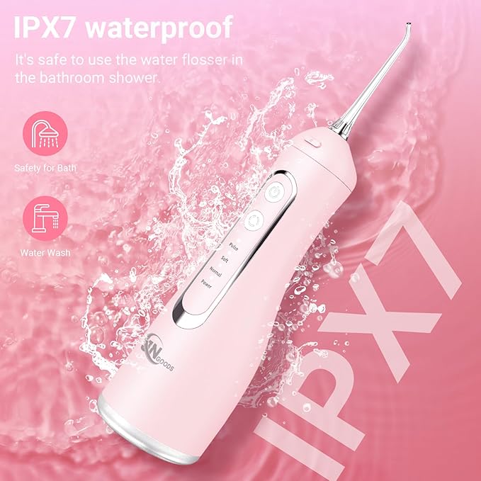 JNGOODS Cordless Water Dental Flosser Oral irrigator, JNGOODS 300ml - Image 5