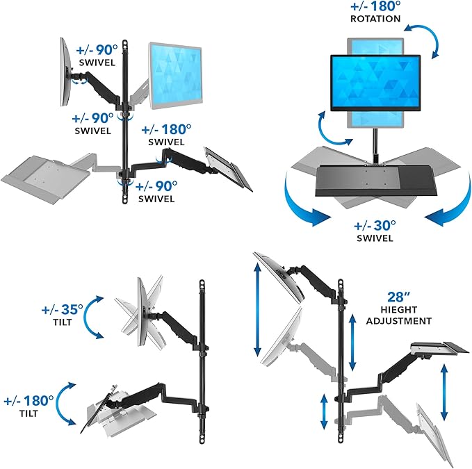 Mount-It! Wall Mount Workstation - Image 6