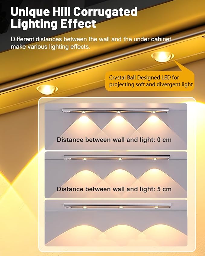 Pak Under Cabinet Lights, Rechargeable Motion Sensor Light Indoor, Wireless and - Image 6