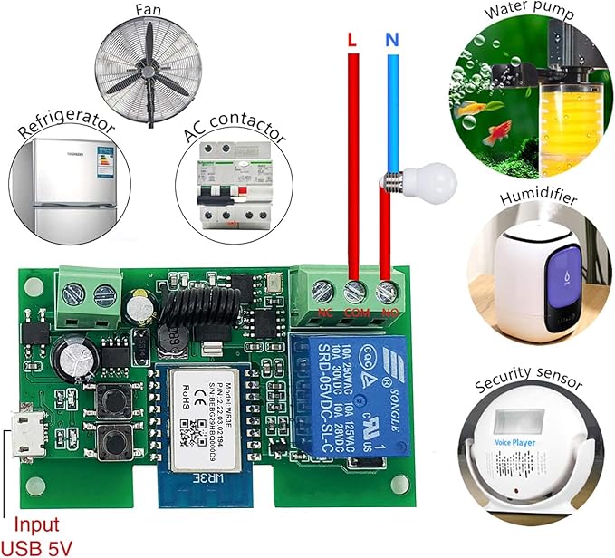Newgoal WiFi Inching/Selflocking Relay Modules WiFi Momentary Switch - Image 4
