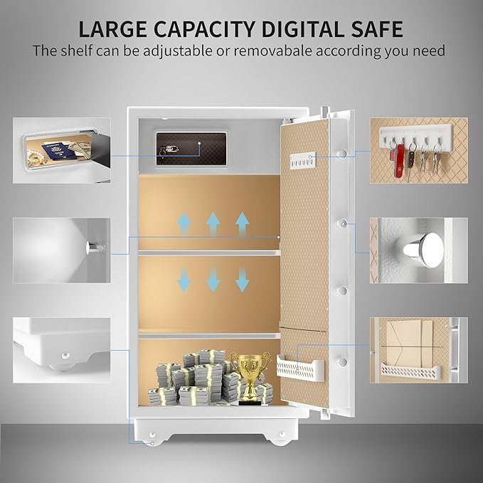 【US STOCK】TIGERKING 7.2 Cubic Feet Extra Large Heavy Duty Safe Box, Home Safe - Image 4