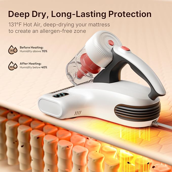 JIGOO J200 Improve Sleep Mattress Vacuum Cleaner Uv Sanitizing, Deep Cleaning - Image 4