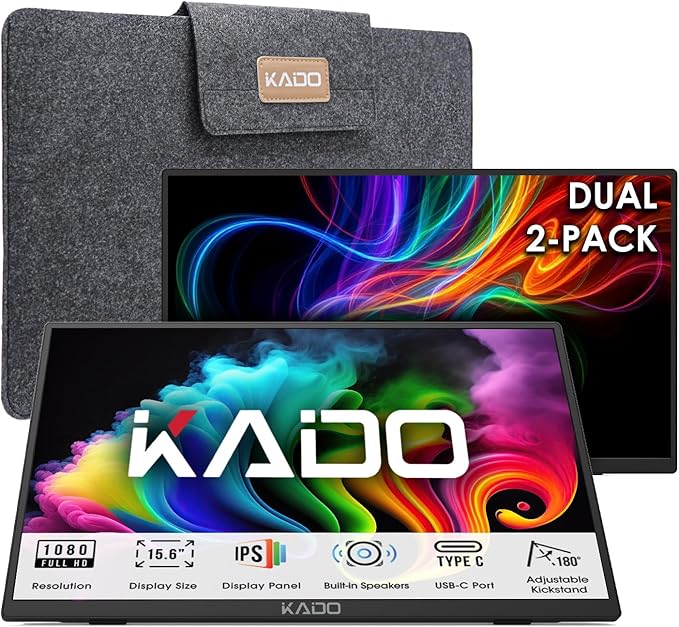 Kado Dual Portable Monitor Setup by Kado