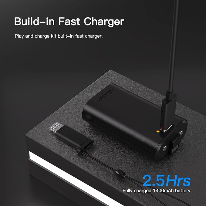 2 Pack Xbox Rechargeable Battery Pack, Xbox Series X Play & Charge Kit 1400mAh - Image 3