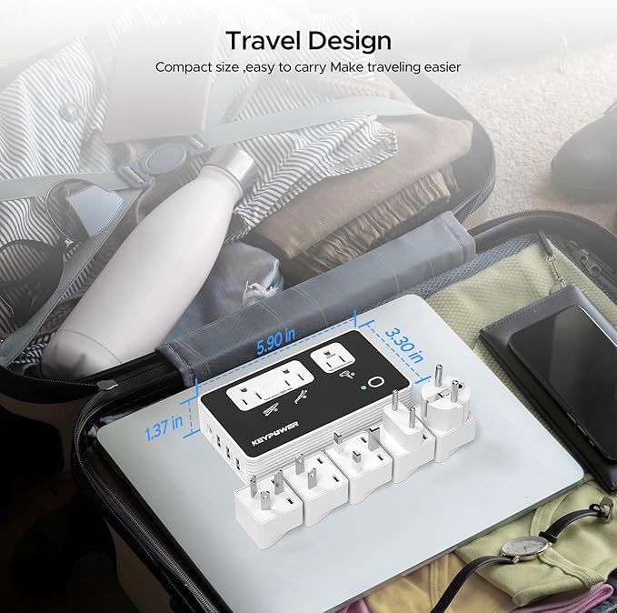KEY POWER 2000W Voltage Converter US to Europe, 220V to 110V Converter - Image 6