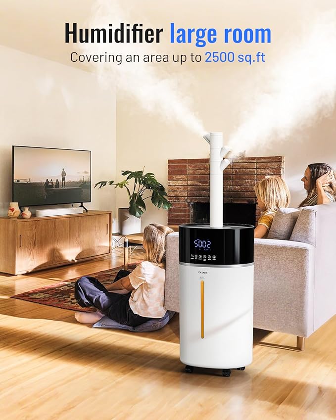 Yokekon Cool and Warm Mist Humidifier Large Room, 4.76Gal/18L Humidifiers - Image 2