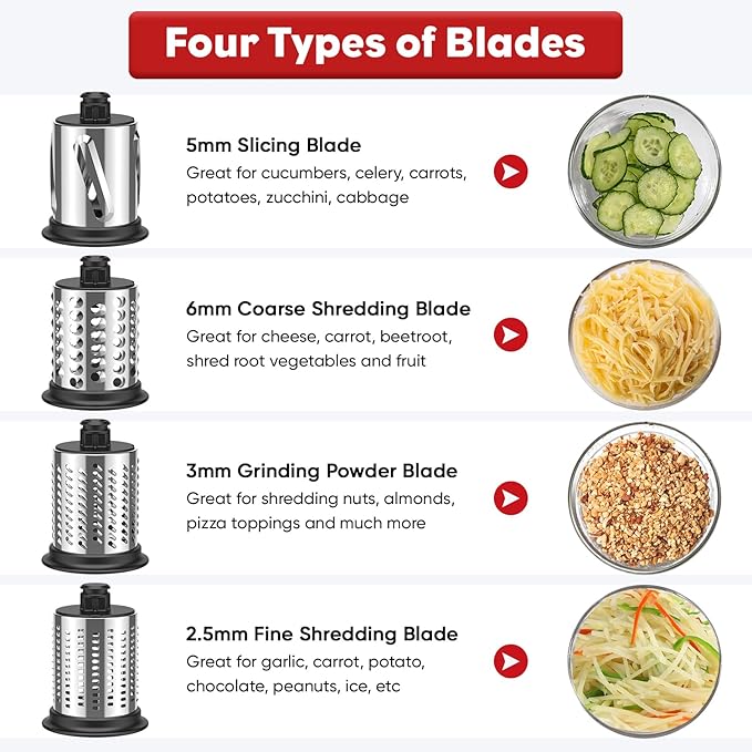 Stainless Steel Slicer Shredder Attachment - Image 2