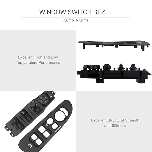 BASIKER Master Power Window Switch and Bezel, Driver Side Window Switch Bezel - Image 5