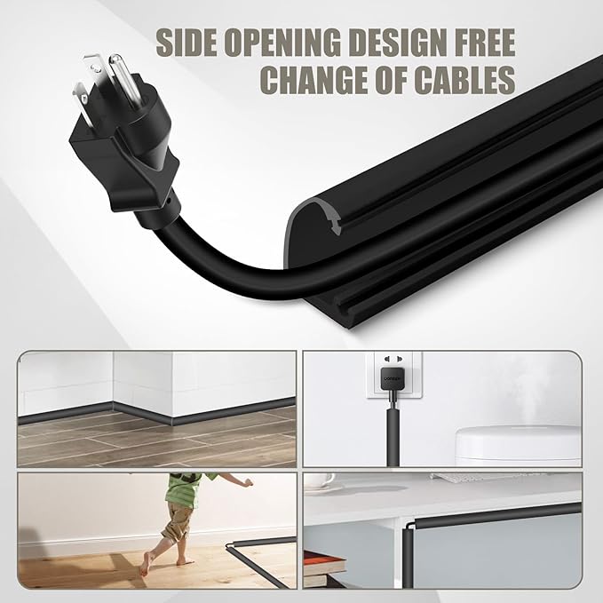 Silicone Wall Wire Hider, Side Open Wire Covers - Image 7