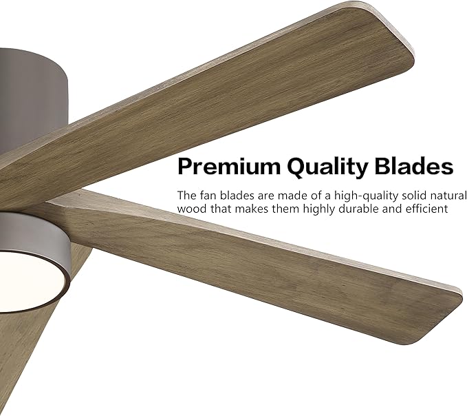 WINGBO 54 Inch Flush Mount DC Ceiling Fan - Image 6
