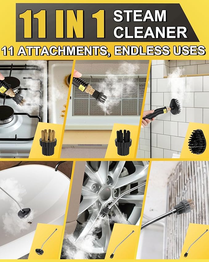 Heavy Duty Steam Cleaner for Home, Fast Heating & 1.2L Tank, 6-Level Adjustable - Image 4