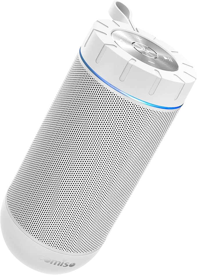 comiso X26 Bluetooth Speaker, IPX4 Waterproof Speakers 360° HD Surround Sound by COMISO