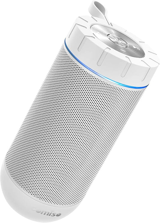 comiso X26 Bluetooth Speaker, IPX4 Waterproof Speakers 360° HD Surround Sound by COMISO