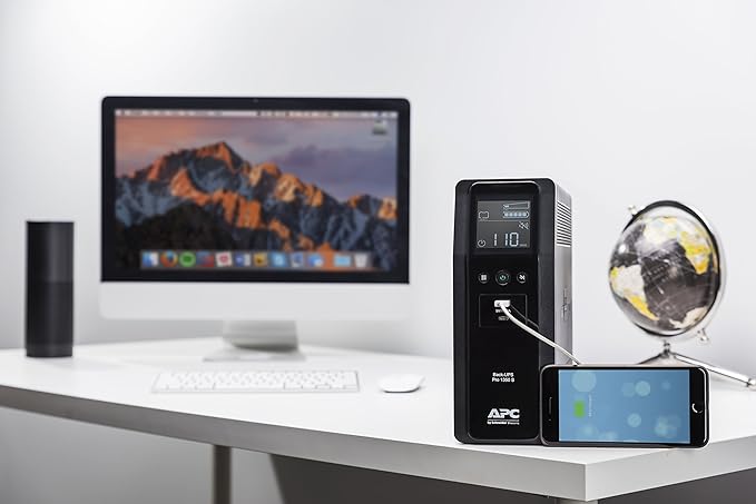APC Sinewave UPS Back-UPS Pro, 1350VA Battery Backup & Surge Protector - Image 2