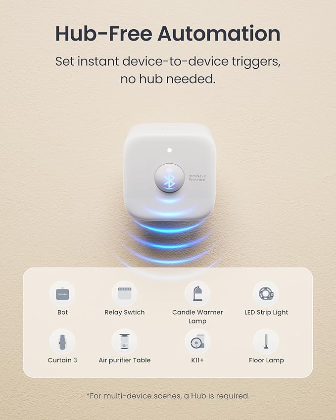 SwitchBot Smart mmWave Radar Motion Sensor, Compatible - Image 7