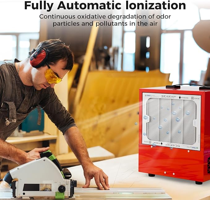 ALORAIR Portable Air Filtration System Built-In Ionizer, 180° Air Intake - Image 2