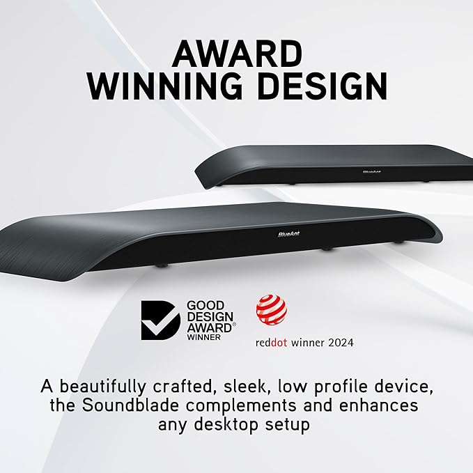 BlueAnt Soundblade Under-Monitor Soundbar, 120W 2.1 Channel Desktop Speaker - Image 7