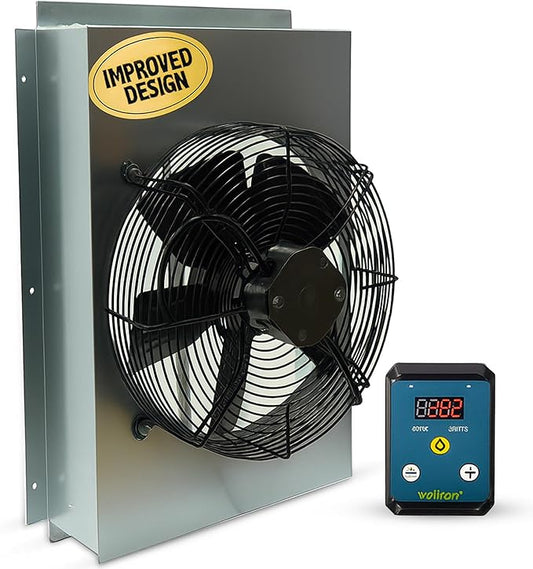 Gable Mount Attic Fan with Adjustable Thermostat – Custom Housing Maximizes by Unknown