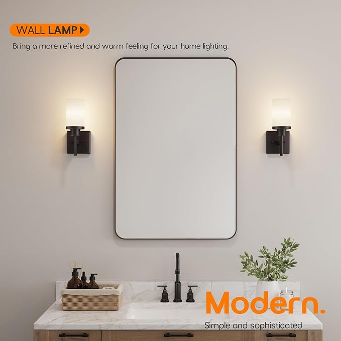 AONEON Wall Lights Over Mirror Bathroom Vanity Light Fixtures - Image 2