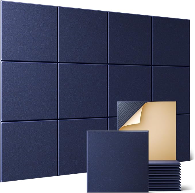 Sonicism 12 Pack Acoustic Wall Panels by Sonicism