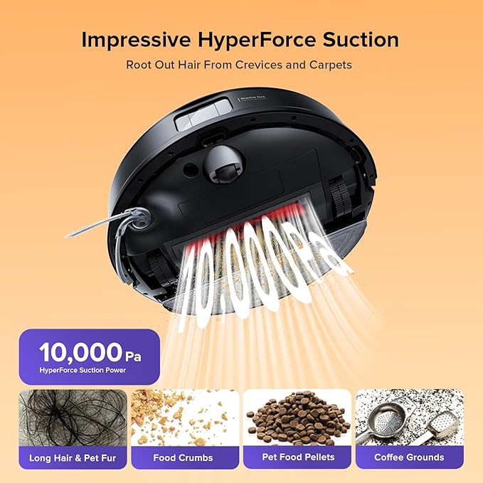 roborock Q10 S5 Robot Vacuum and Mop Cleaner, 10000Pa HyperForce Suction - Image 2