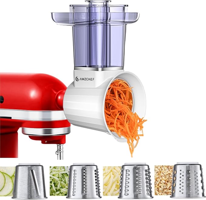 AMZCHEF Slicer Shredder Accessories and Attachments by AMZCHEF