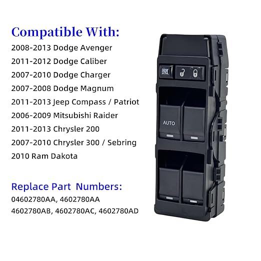 04602780AA Power Window Switch Control Compatible - Image 2