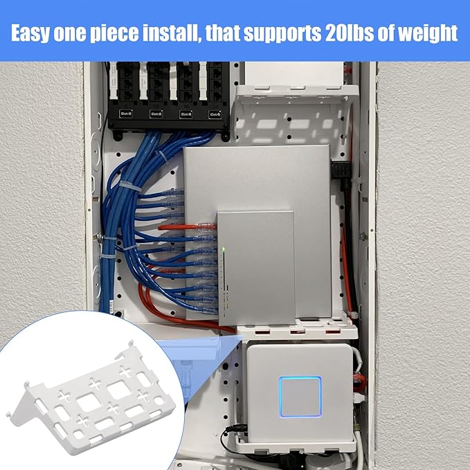 2PCS 49605-aub Structured Media Panel Accessories Enclosure Universal Shelf - Image 5