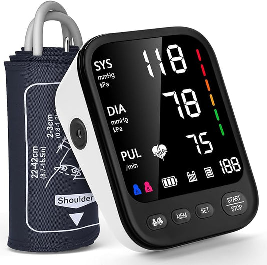 Blood Pressure Machine, Automatic Upper Arm Blood Pressure Monitor by Invaxe