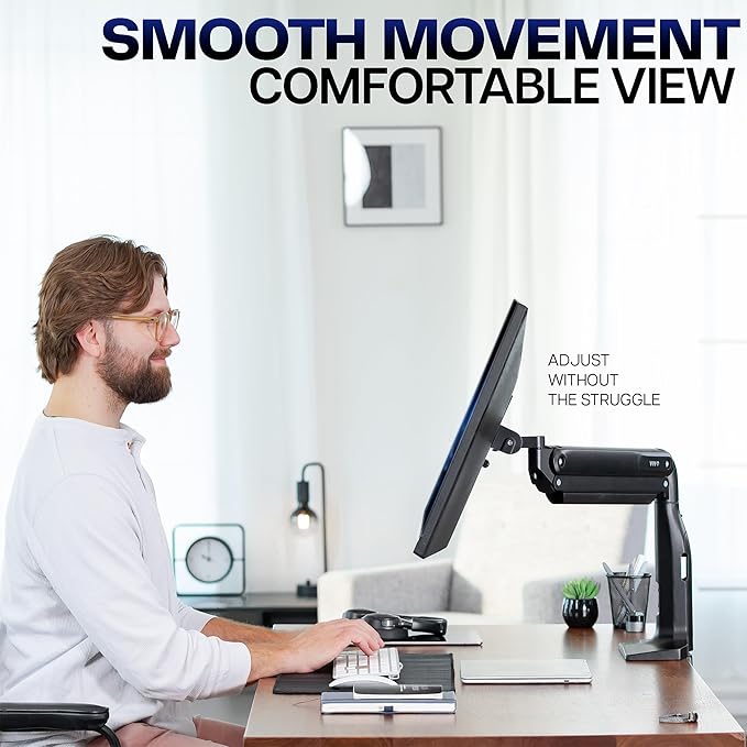 VIVO Aluminum Ultrawide Monitor Stand, Classic + USB, Fits up to 49 inch Screens - Image 9