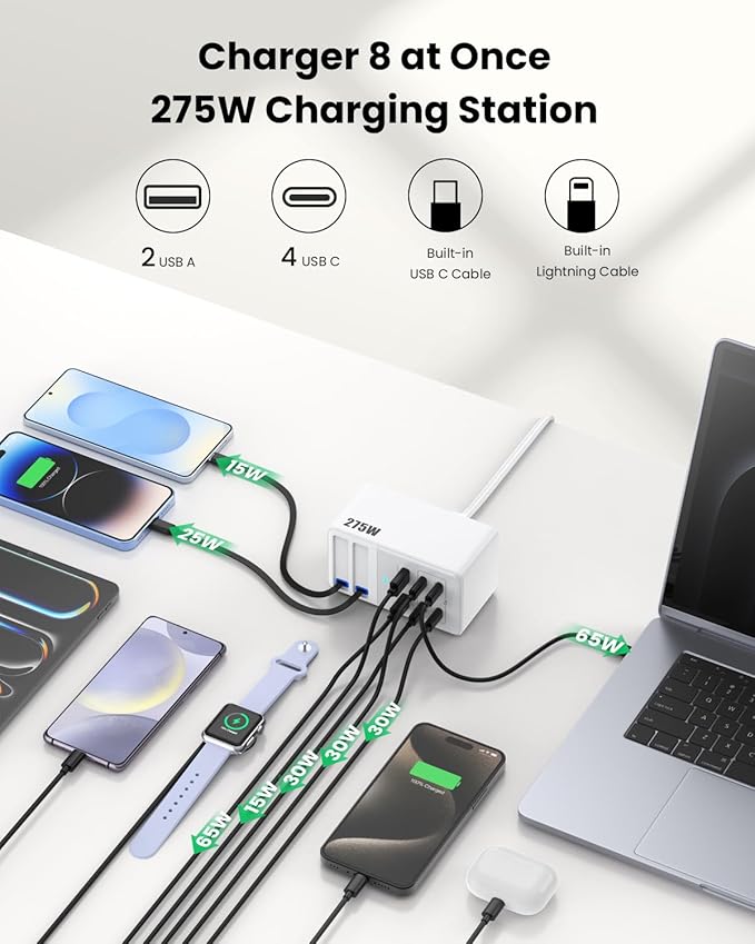USB C Charger 275W Charging Station - Image 2