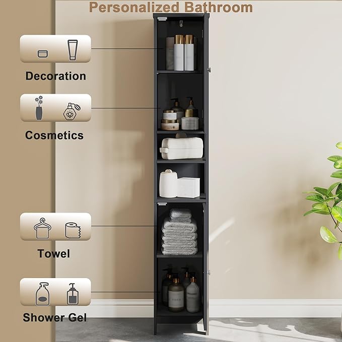 ChooChoo Tall Bathroom Storage Cabinet - Image 5