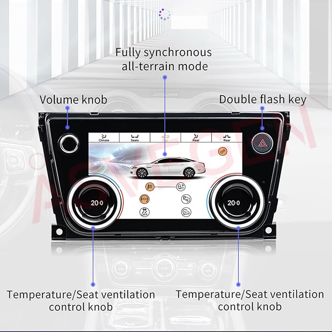 7 Inch LCD Touch Screen Air Conditioning Climate Control AC Panel - Image 5