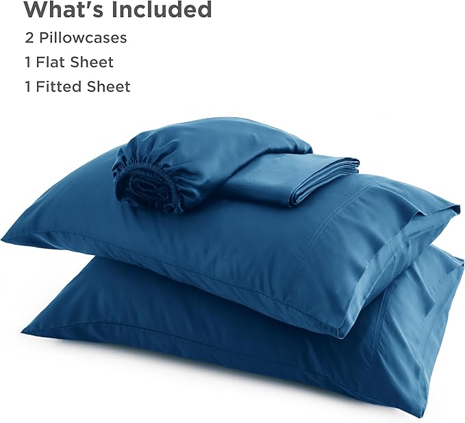 Bedsure Queen Sheet Set, Rayon Derived from Bamboo, Cooling Sheets, Deep Pocket - Image 7
