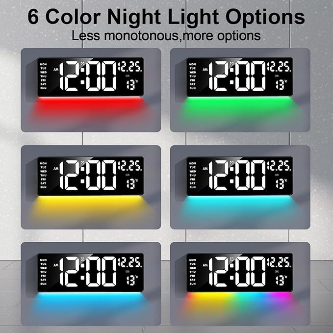 Xflyee 16.5" Digital Clock Large Display - Image 3