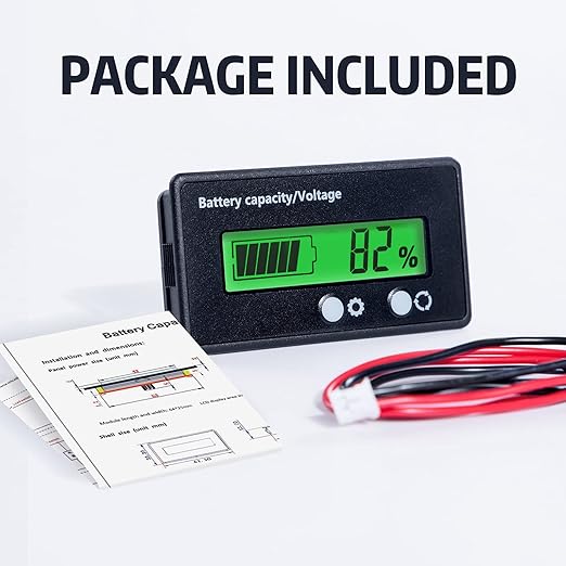 12V 24V 36V 48V Battery Capacity Indicator Golf Cart Voltage Meter - Image 6